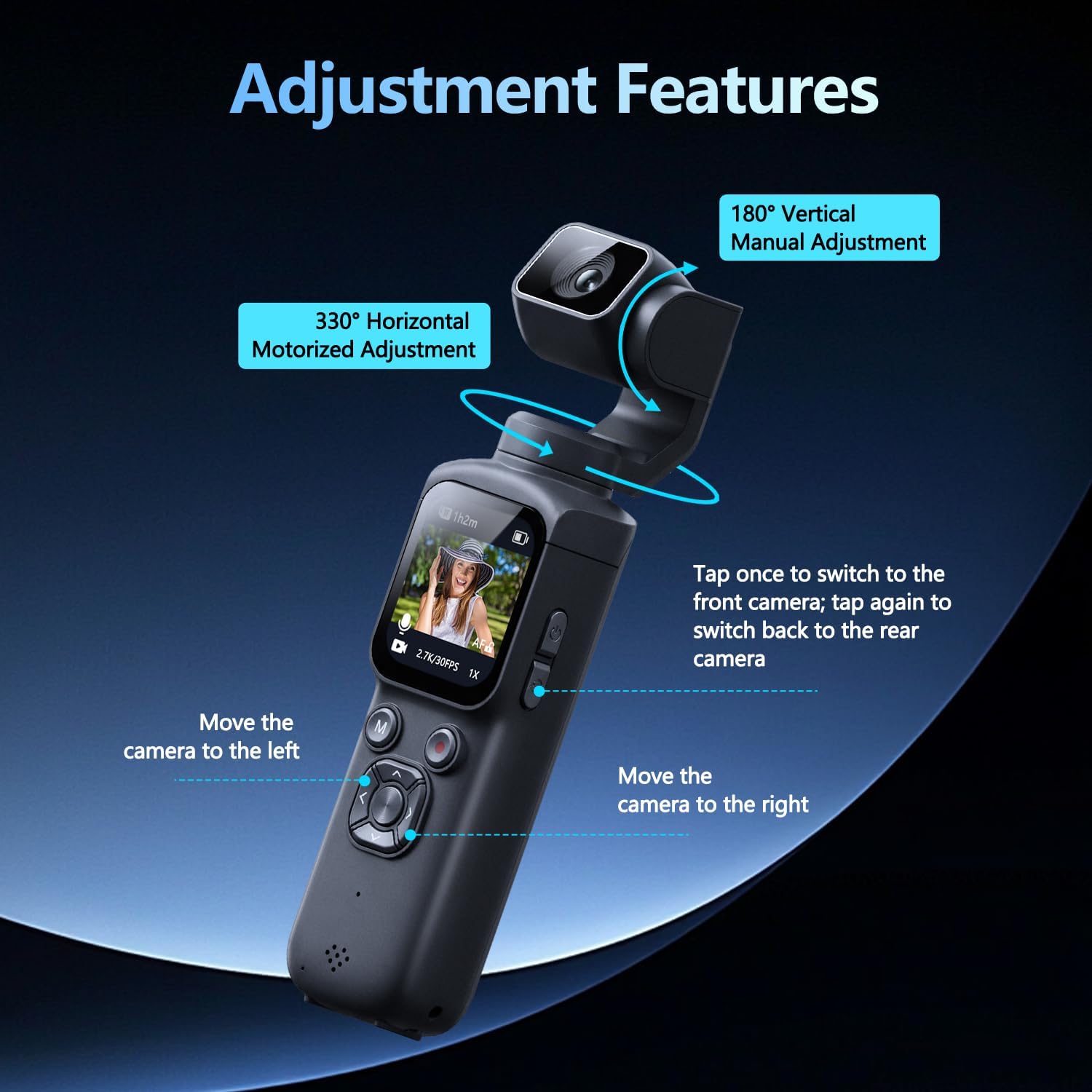Pocket 3‑Axis Gimbal Vlog Came - Drone Kit Professional review and price